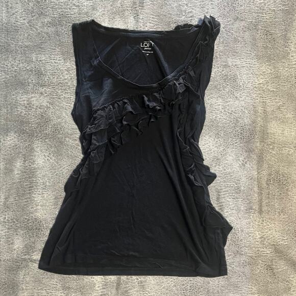 Loft ruffled tank top - Picture 1 of 7